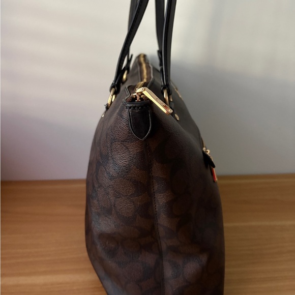 COACH GALLERY TOTE IN SIGNATURE CANVAS BROWN - Picture 5 of 8